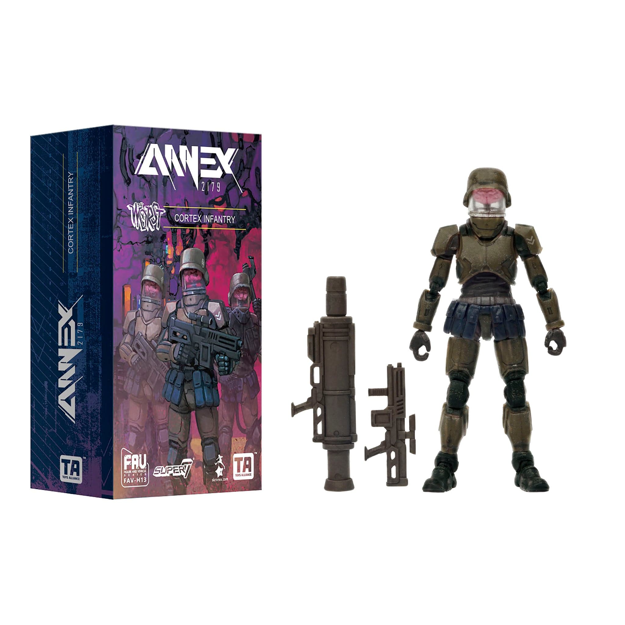 Gambar produk Acid Rain ReAction Figures W1 - Cortex Commander Infantry Marine