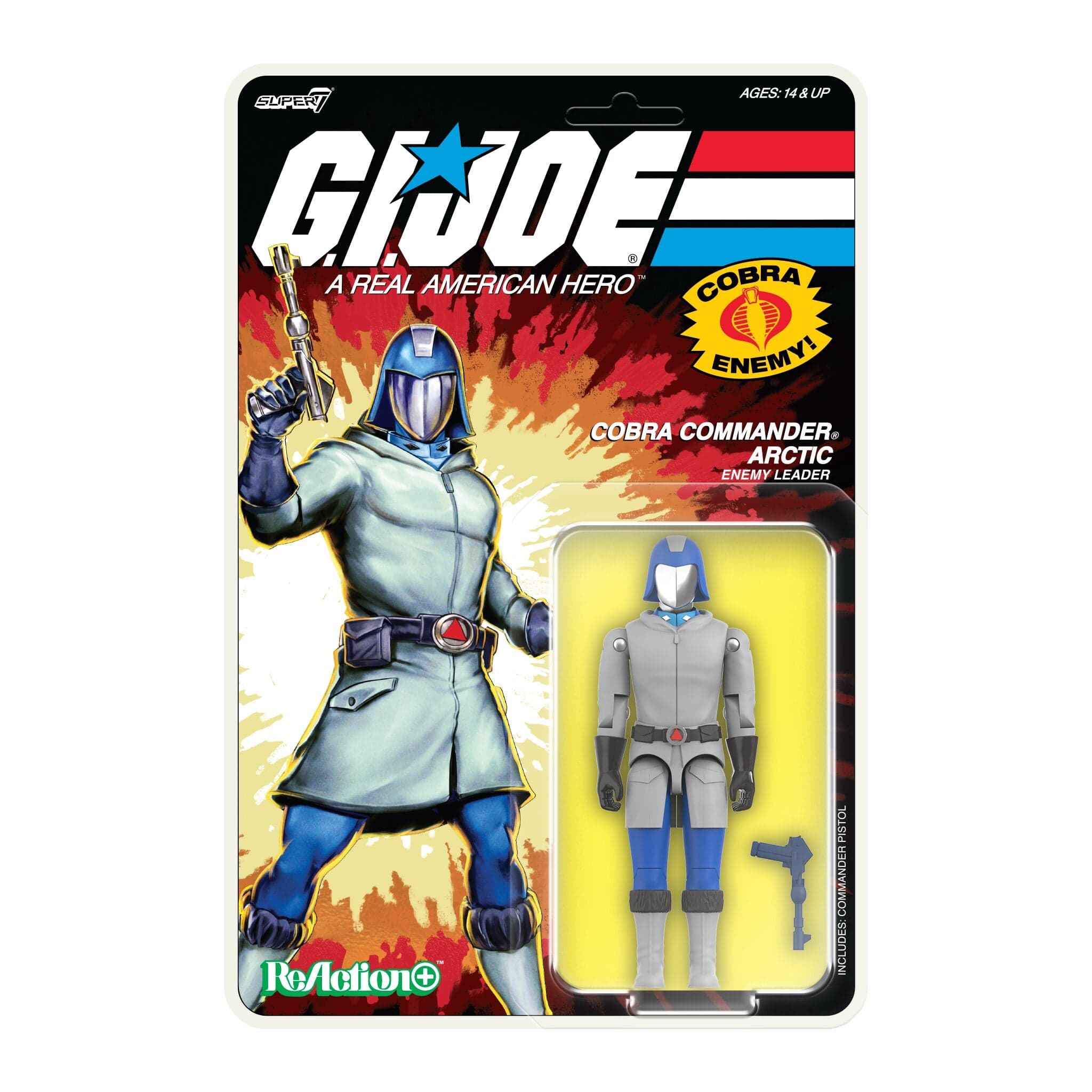 Gambar produk G.I. Joe ReAction+ Wave 03 (Cartoon) - Arctic Cobra Commander (Cartoon)
