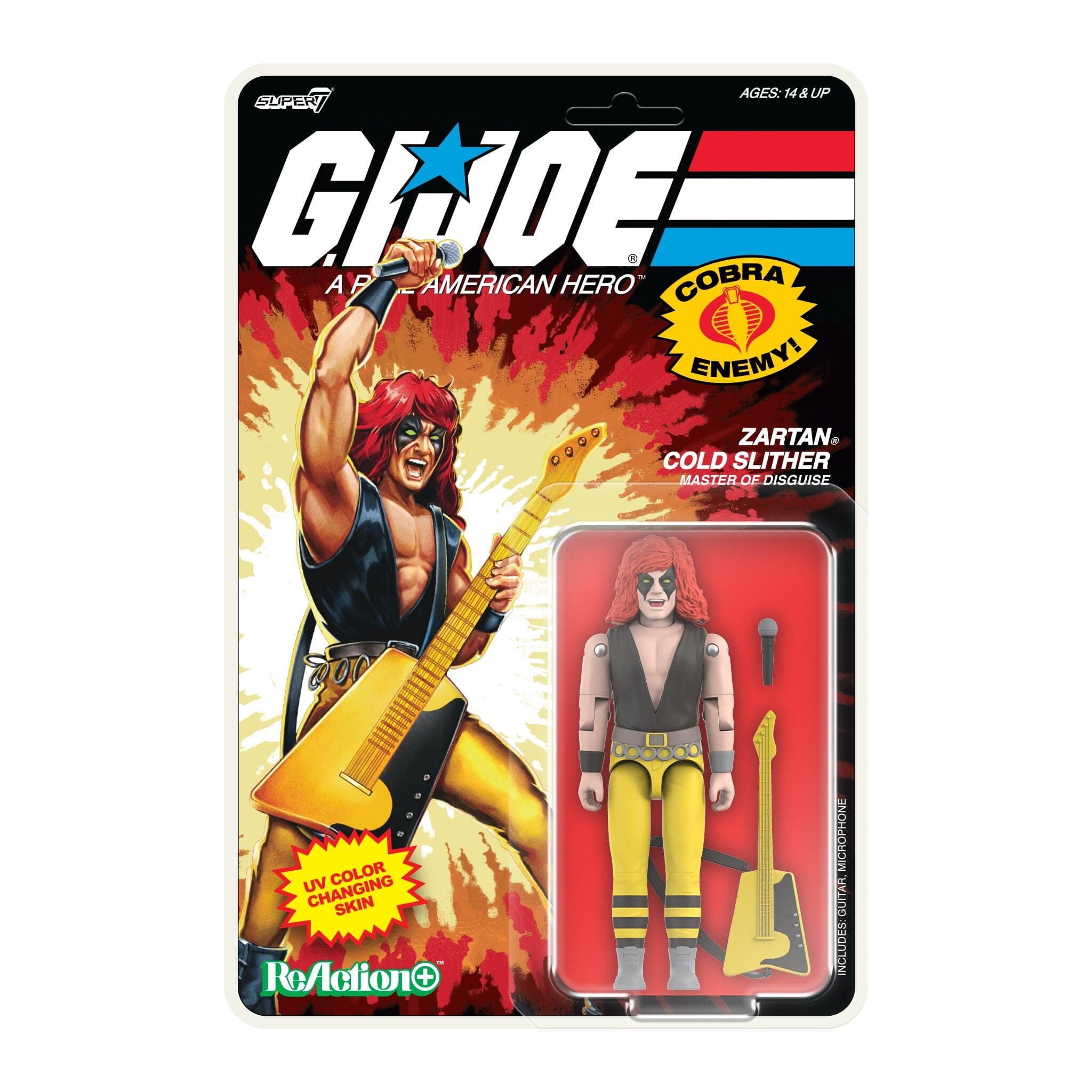 Gambar produk G.I. Joe ReAction+ Wave 03 (Cartoon) - Zartan Cold Slither (Cartoon)
