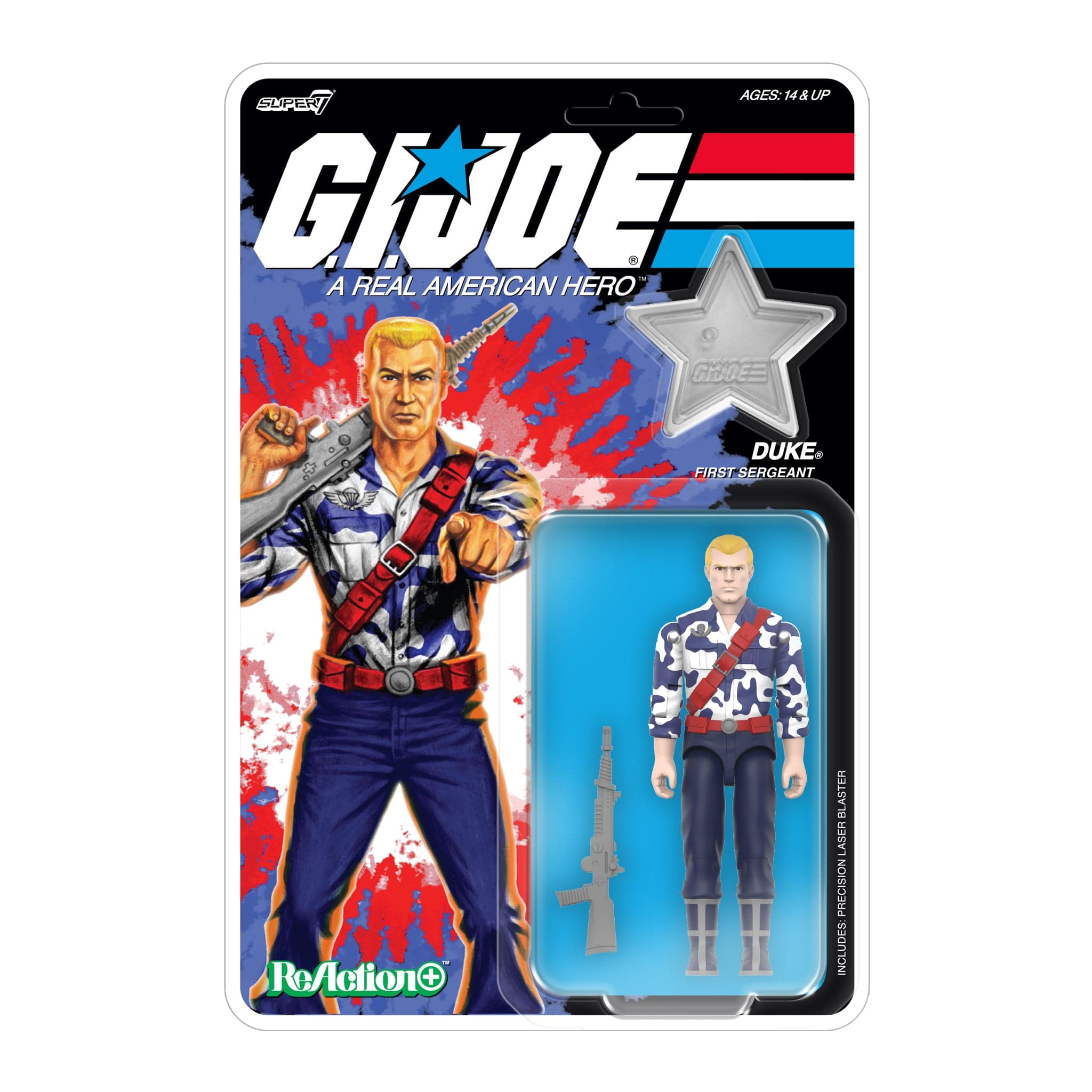 Gambar produk G.I. Joe ReAction+ Wave 08 - Duke (America's 250th Anniversary)