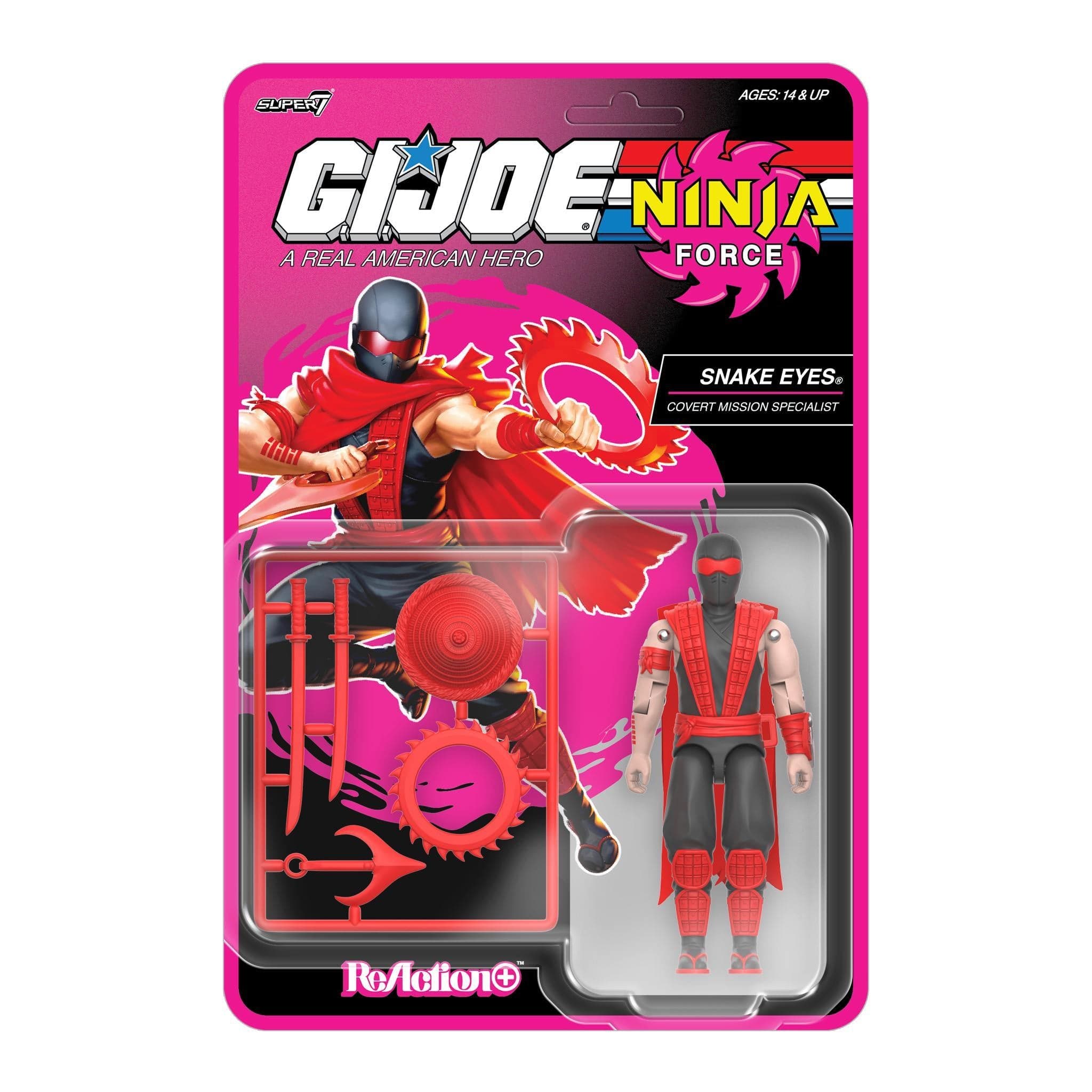 Gambar produk G.I. Joe ReAction+ Wave 11 (Ninja Force) - Snake Eyes (Ninja Force)