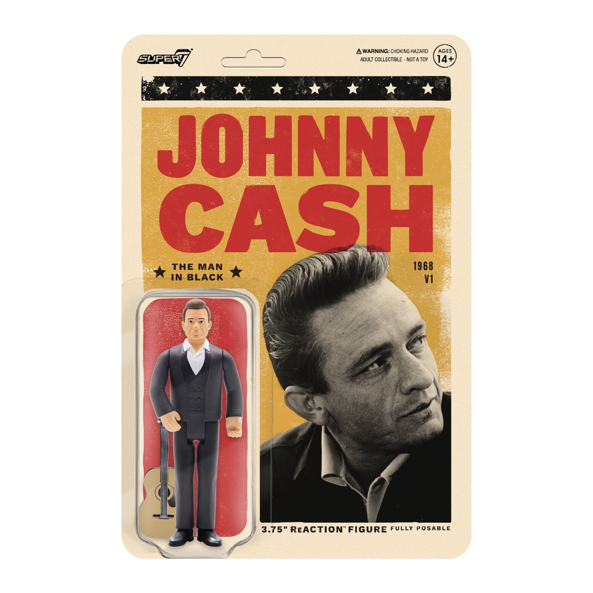 Gambar produk Johnny Cash ReAction Figure - The Man In Black