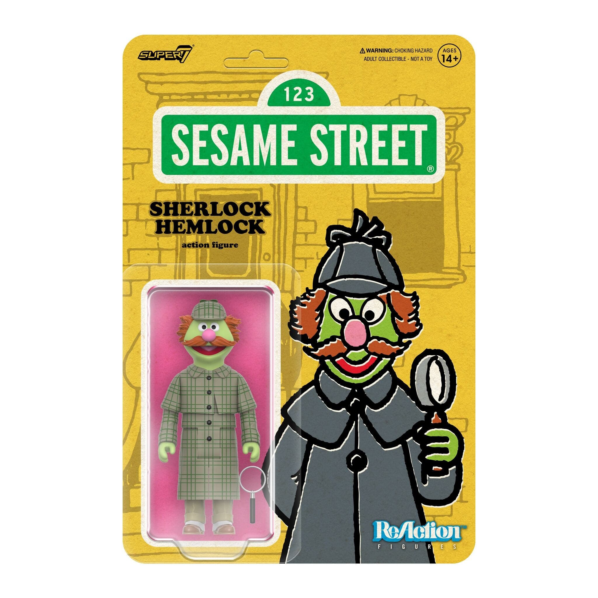 Gambar produk Sesame Street ReAction Figures Wave 03 - Sherlock Hemlock