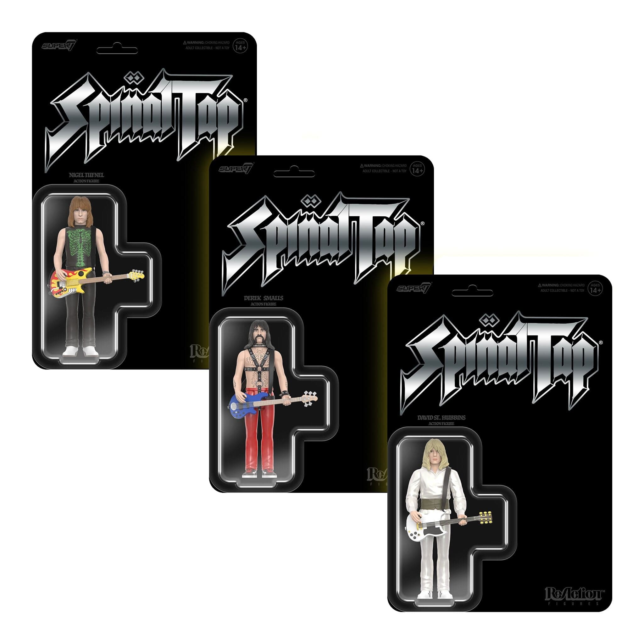 Gambar produk Spinal Tap ReAction Figures Wave 1 - Derek Smalls, Nigel Tufnel & David St. Hubbins