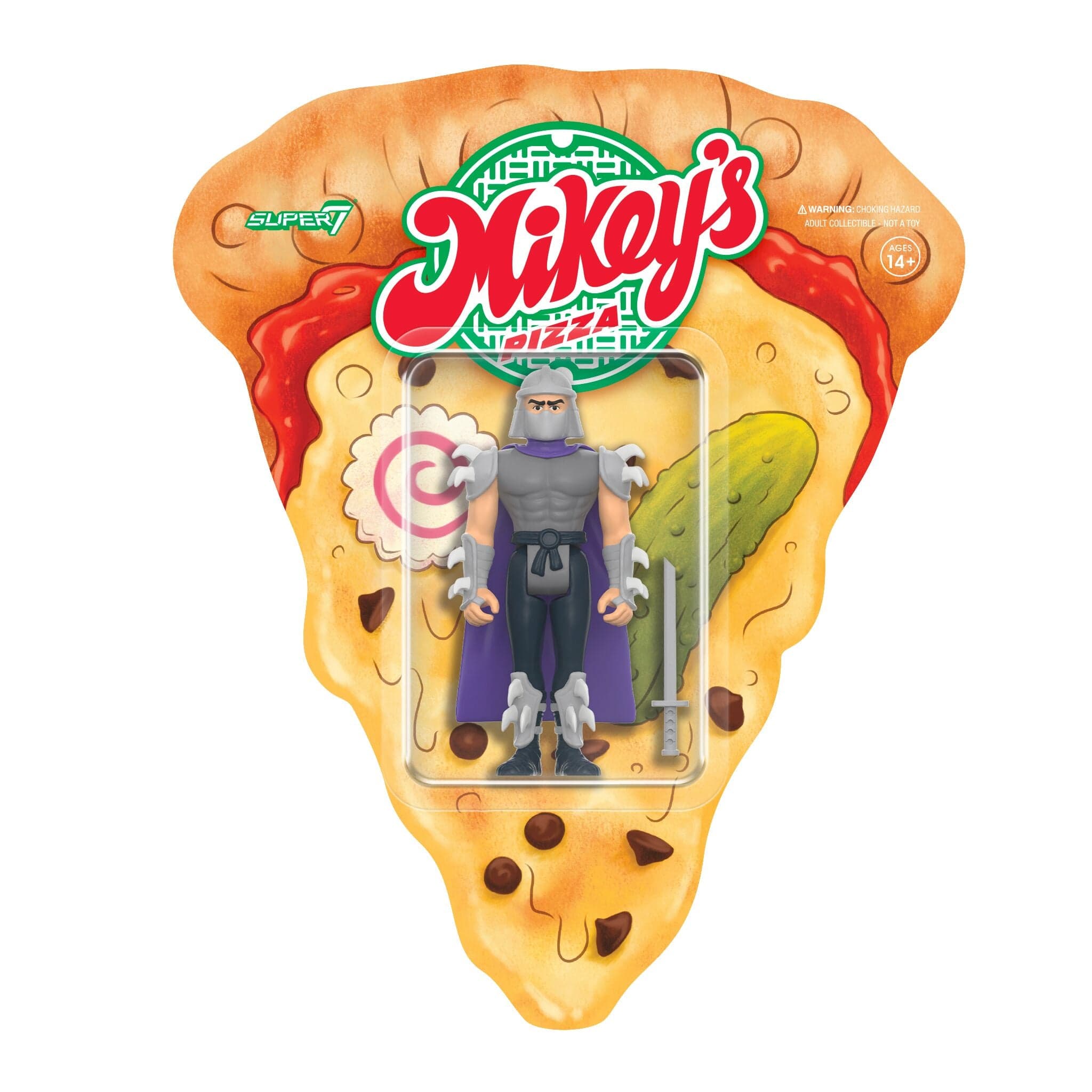 Gambar produk Teenage Mutant Ninja Turtles ReAction Figures Wave 10 - Shredder (Weird Pizza To Go)
