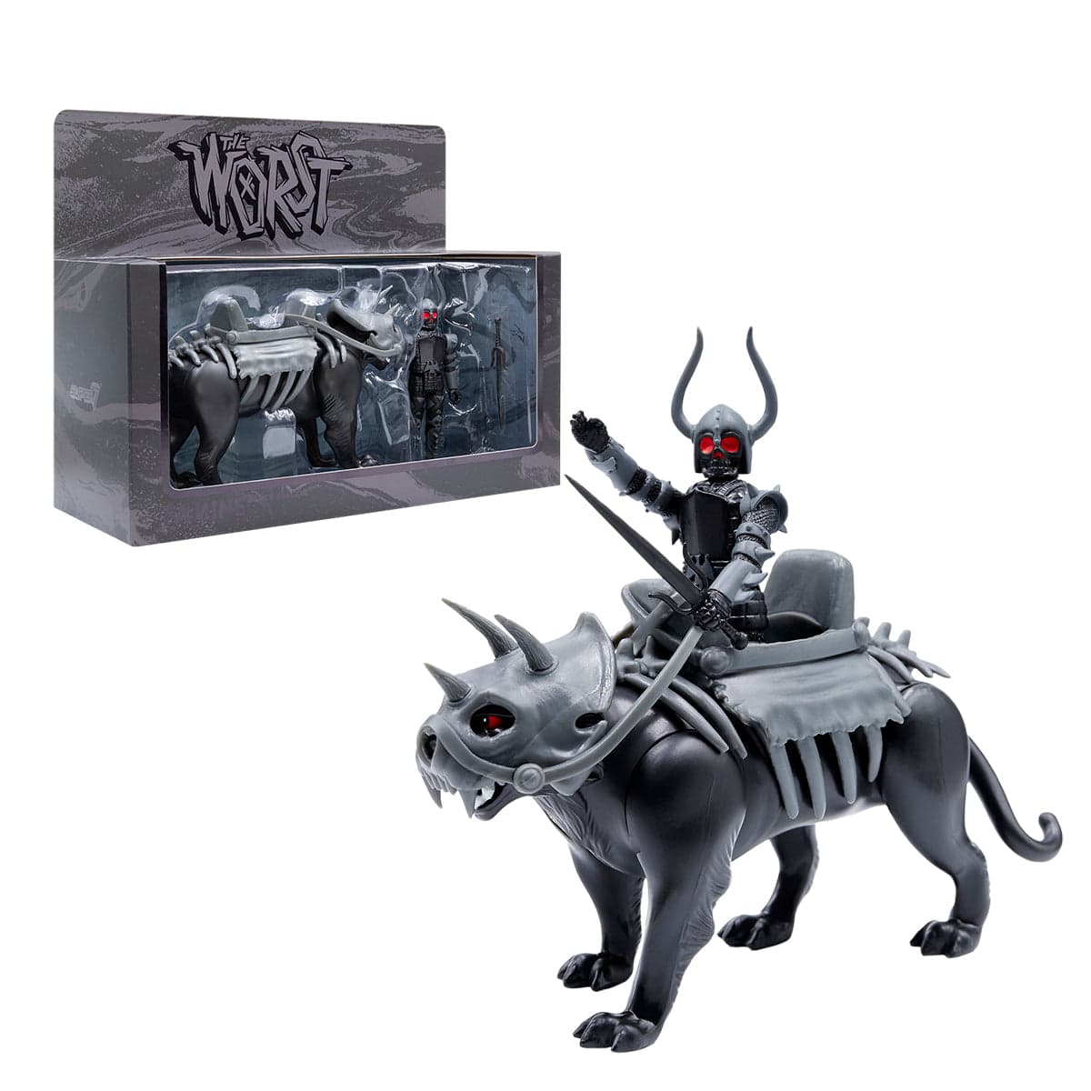 Gambar produk The Four Worstmen of the Apocalypse ReAction Figure - Black Falcon and Famine Puma