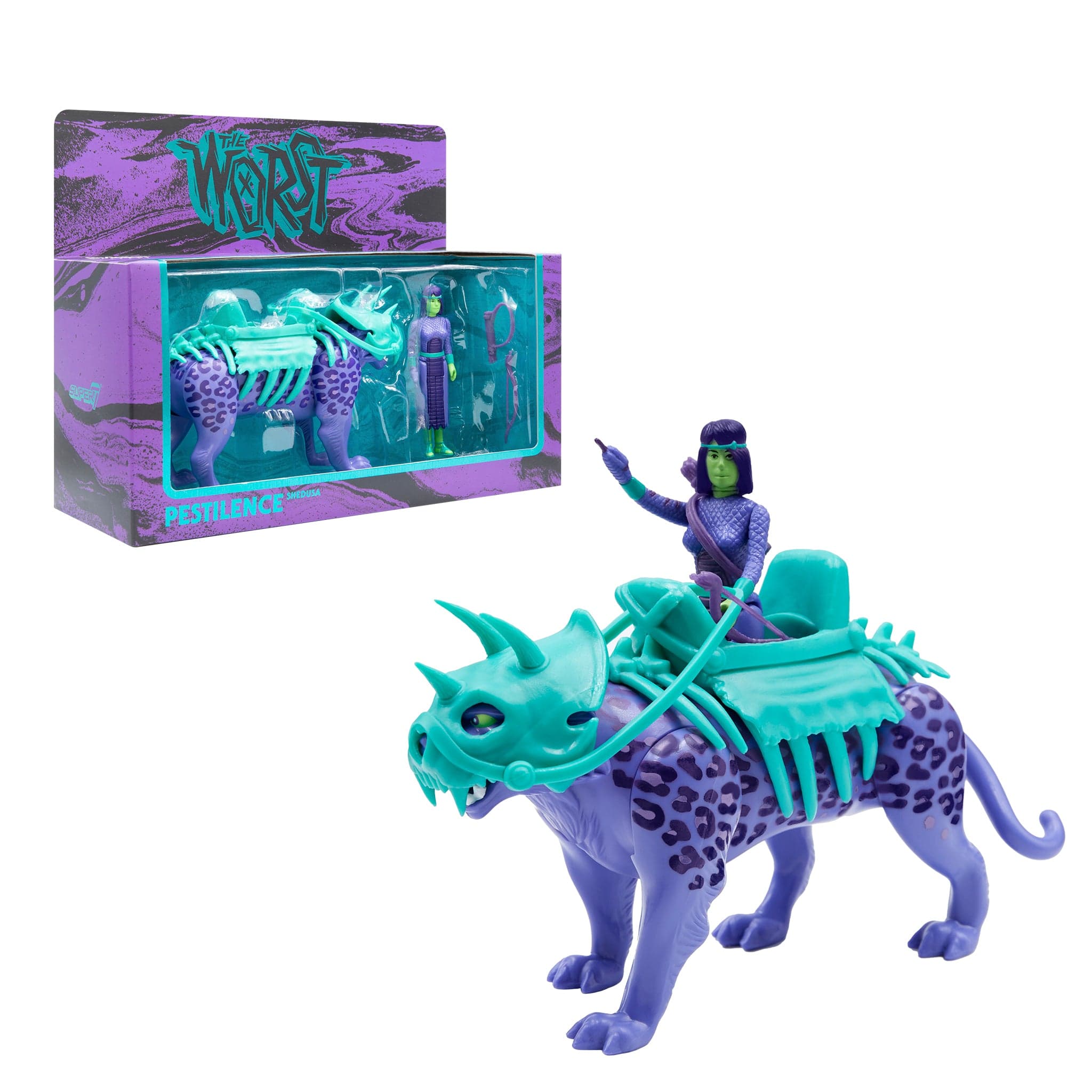Gambar produk The Four Worstmen of the Apocalypse ReAction Figure - Shedusa and Pestilence Leopard
