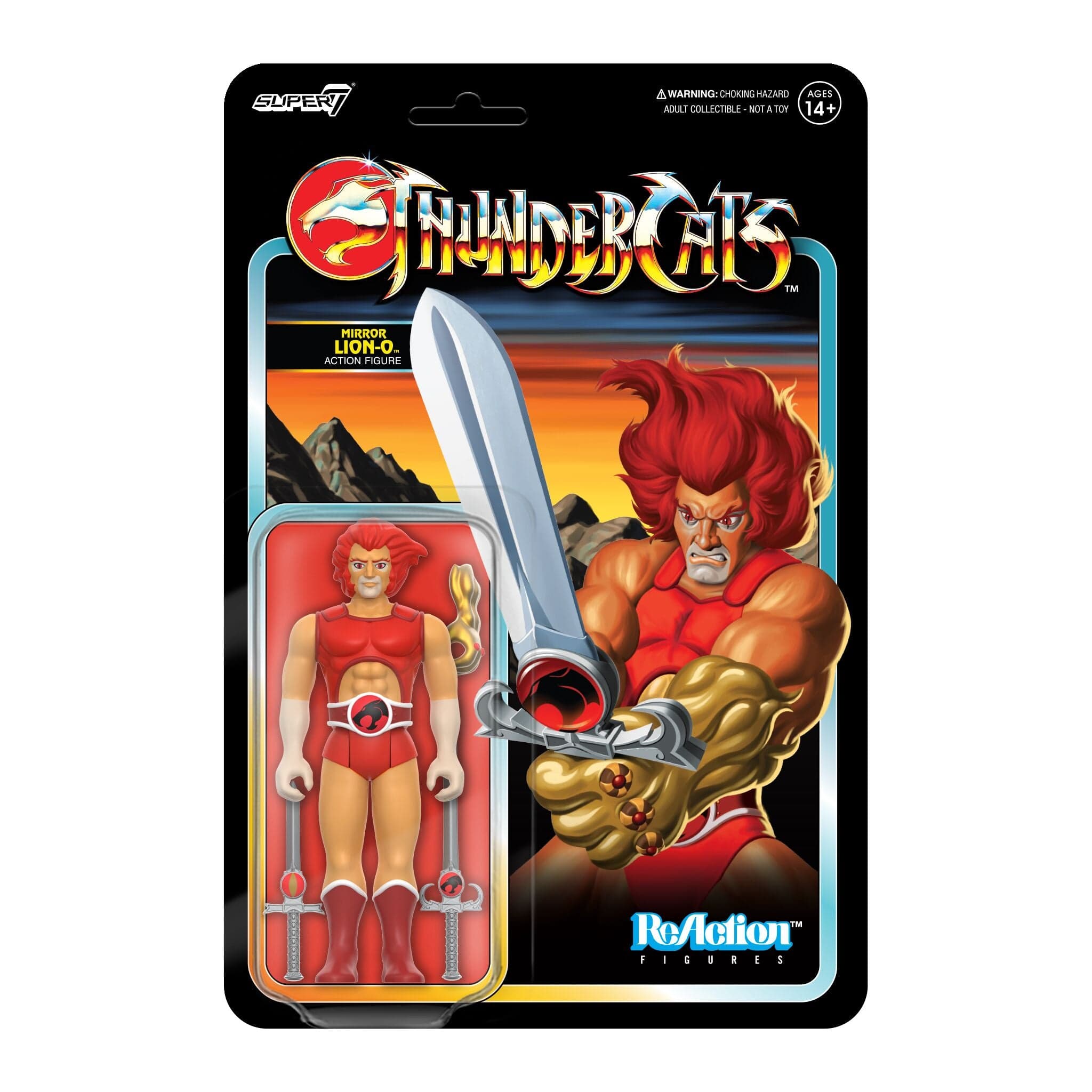 Gambar produk ThunderCats ReAction Figures Wave 06 - Mirror Lion-O