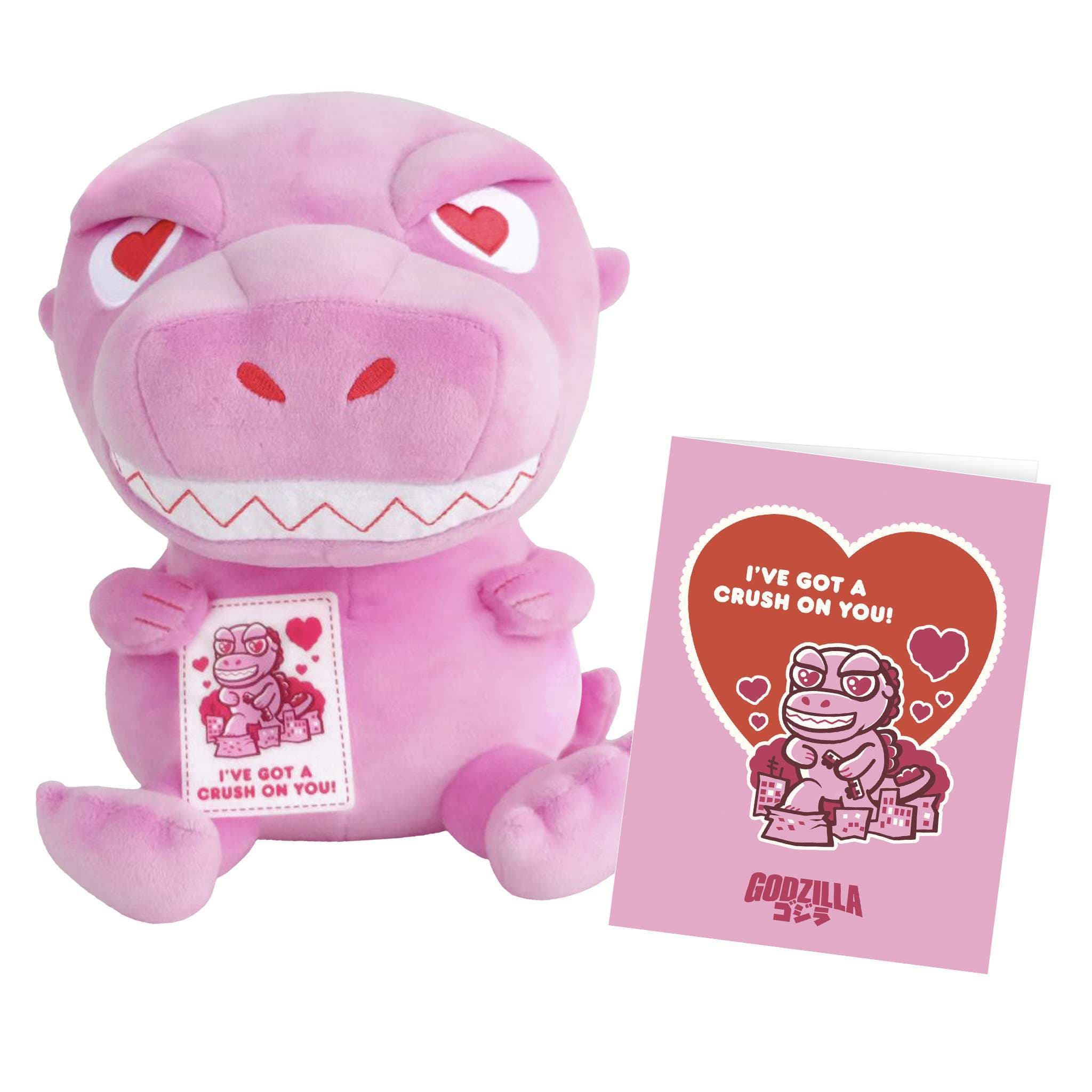 Gambar produk Toho Super Duper Plush Wave 04 (Valentine Pink) - Godzilla '89 with Greeting Card (Valentine Pink)
