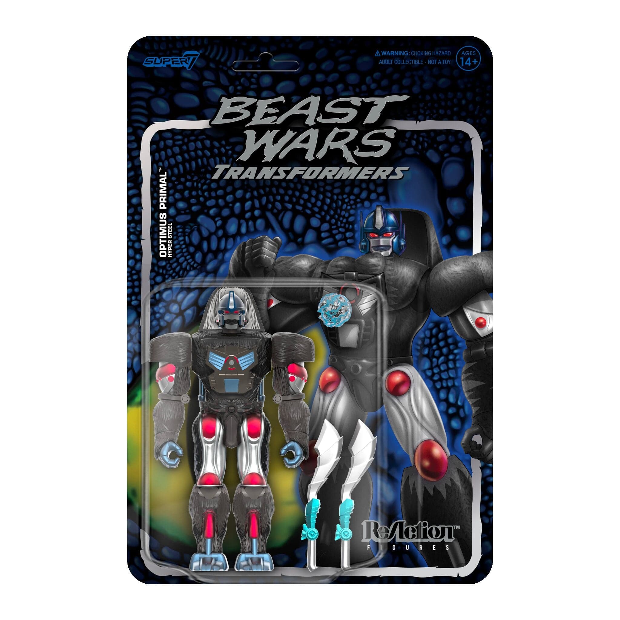 Gambar produk Transformers ReAction Wave 7 Beast Wars - Optimus Primal (Metallic)