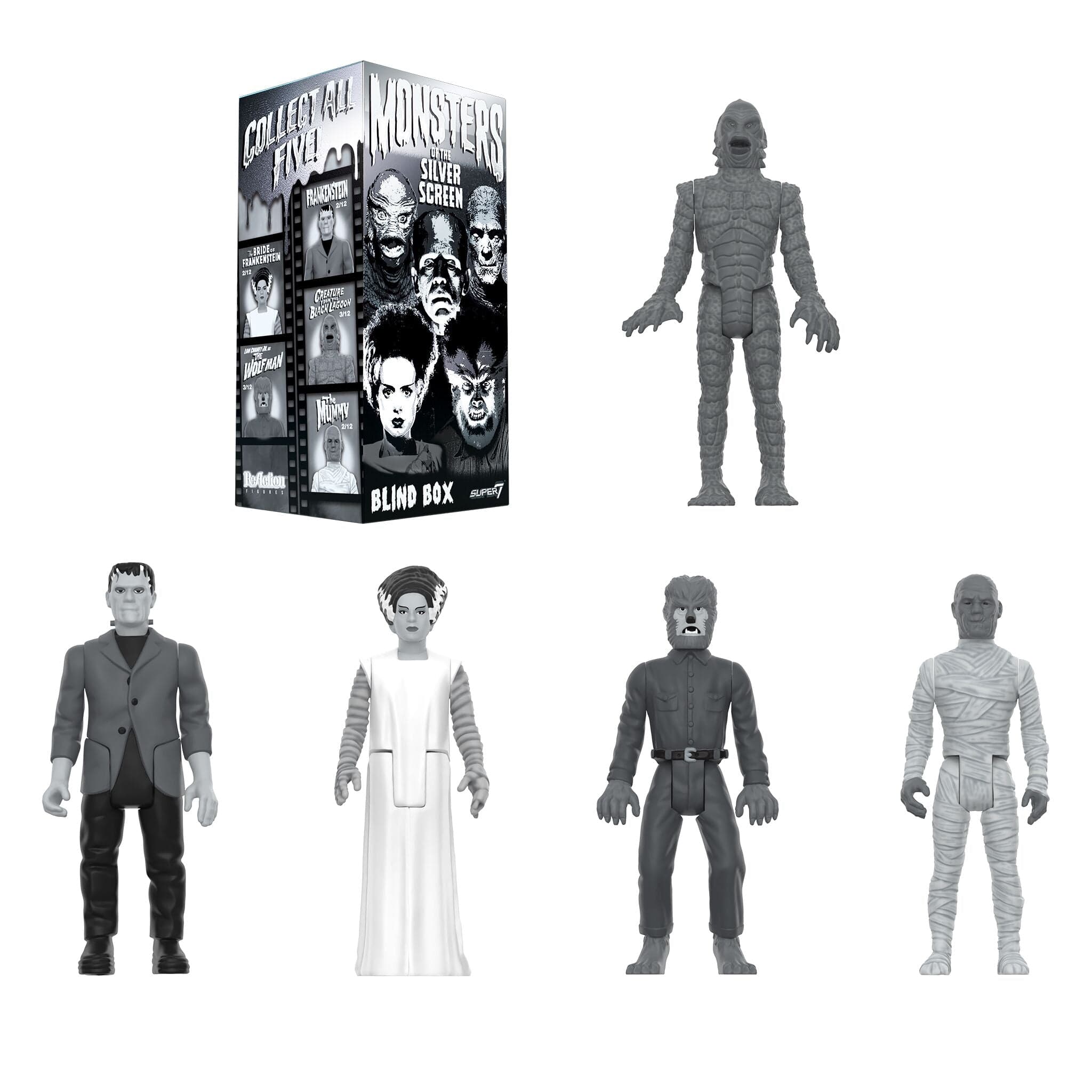 Gambar produk Universal Monsters Blind Box Wave 02 (Black & White) - Individual Blind Box